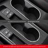 Carbon Fiber Cup Holder Frame Sticker for 2016-2021 Hyundai Elantra Interior.