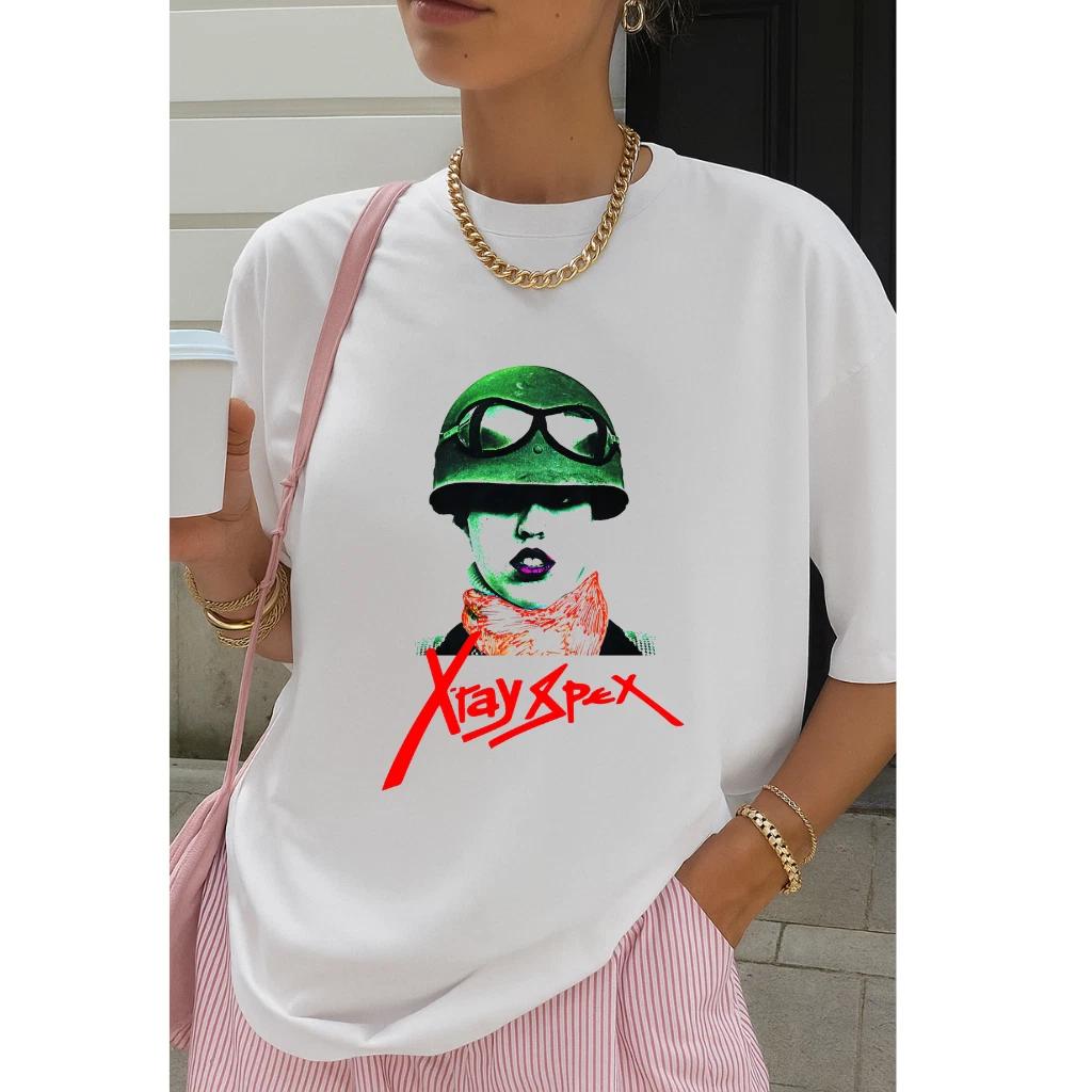X-Ray Spex Retro Punk Rock Band T-Shirt 4XL