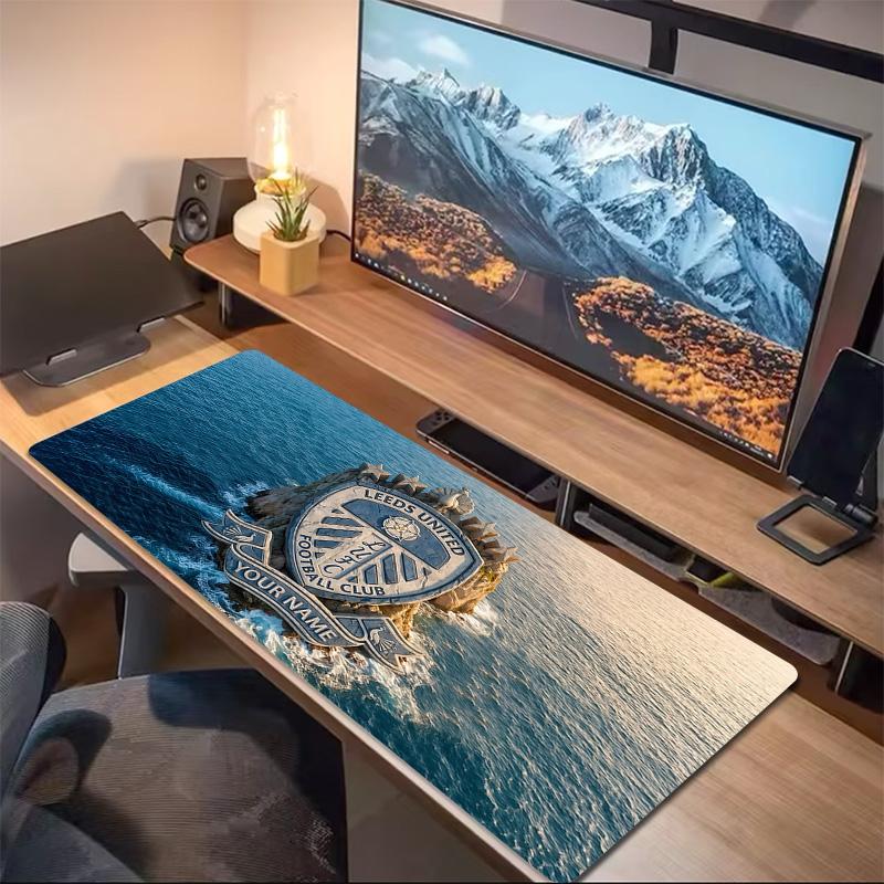 Leeds United FC Print Cushion Non-slip Laptop Tablet Big Mousepad XXL Mat Mini PC Playmat With Lock edge