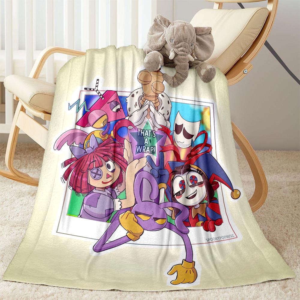 Digital Circus Blanket Soft Warm Cozy Great for Chair Bed Livingroom for All Occasions Digital Print Suitable for Gifting Relatives and Friends