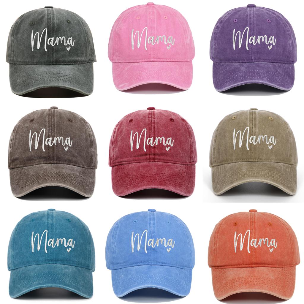 Classic Mama Embroidered Baseball Cap With Adjustable Fit For Casual Wear