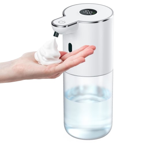 Soap Dispenser [2025 Industry First - Digital Display] Automatic Foaming Hand Soap Dispenser with 6 Flow Settings, 400ml, Wall-Mounted, No-Touch Opera