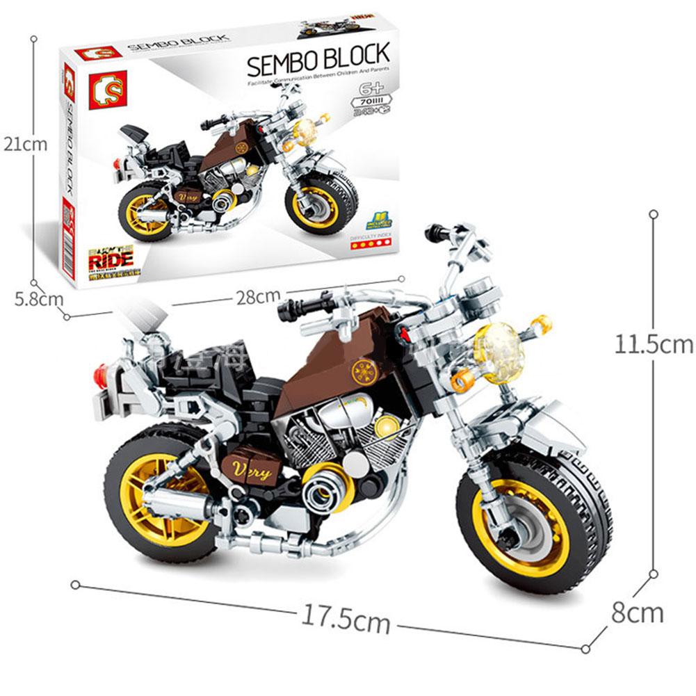 Motocross Building Blocks Toy Children Educational Assembled Off-road Racing Motorcycle Toys