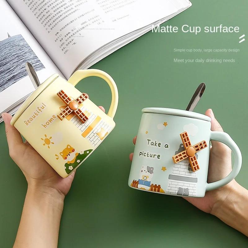 Creative 3-dimensional Windmill Mug Personalized Gifts Thermal Cups for Coffee Cup Cute Mugs Free Shipping Unusual Tea Cup Go