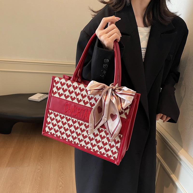 

Свадебная сумка, высококлассная свадебная сумка 2025, новая красная свадебная сумка, модная сумка-мессенджер с узором «тысяча птиц», портативная 30*10*22 бордовый