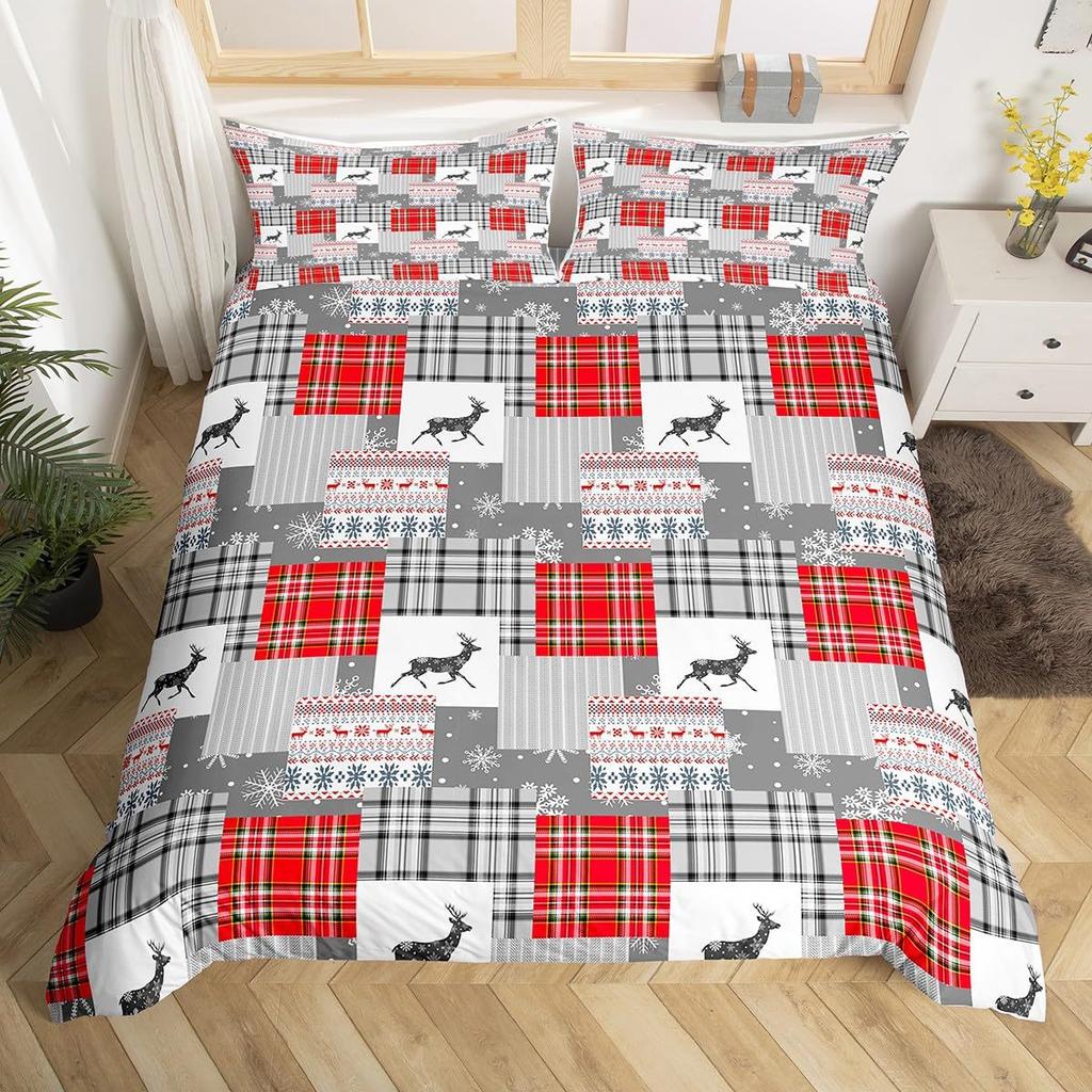 Fresh Little Deer Down Comforter Set Bedding Set 3-piece Duvet Cover Set