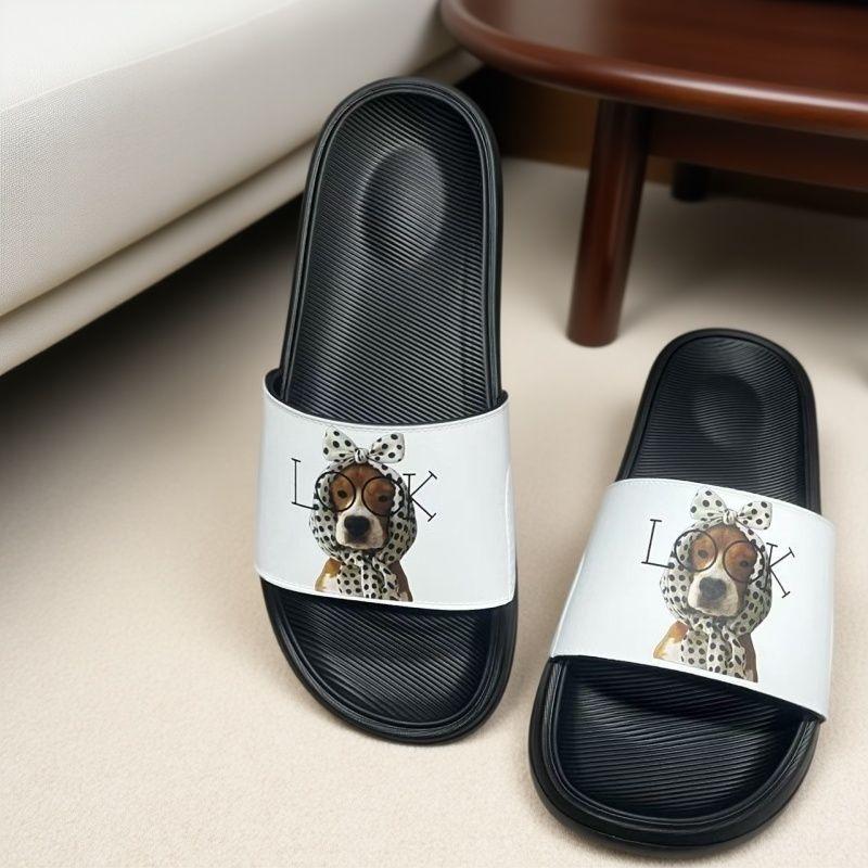 Men’s Non-slip Wear-resistant EVA Slippers - Customizable Design, Large Size 40