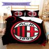 AC Milan Patronen Beddengoed, Dekbed Set Dekbedovertrek Kussensloop Huis Verjaardagscadeau(1 dekbedovertrek + 2 kussenslopen, zonder binnenkussen)
