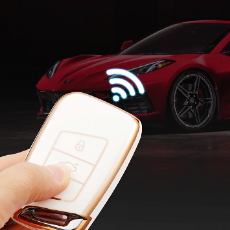 TPU Car Remote Key Case Cover Shell for Volkswagen VW Magotan Passat B8 Golf for Skoda Superb A7 Kodiaq Protector Accessories