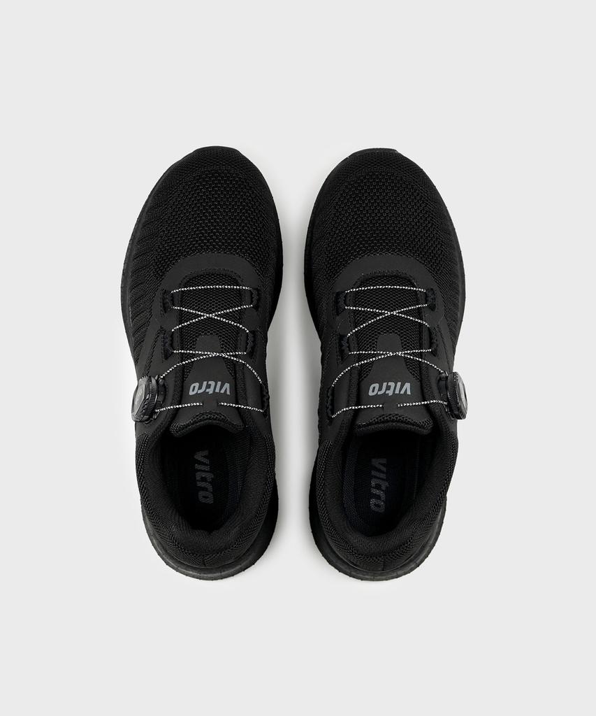Vitro Unisex Walking Shoes Leeds 2 (Black) Boa Fit System