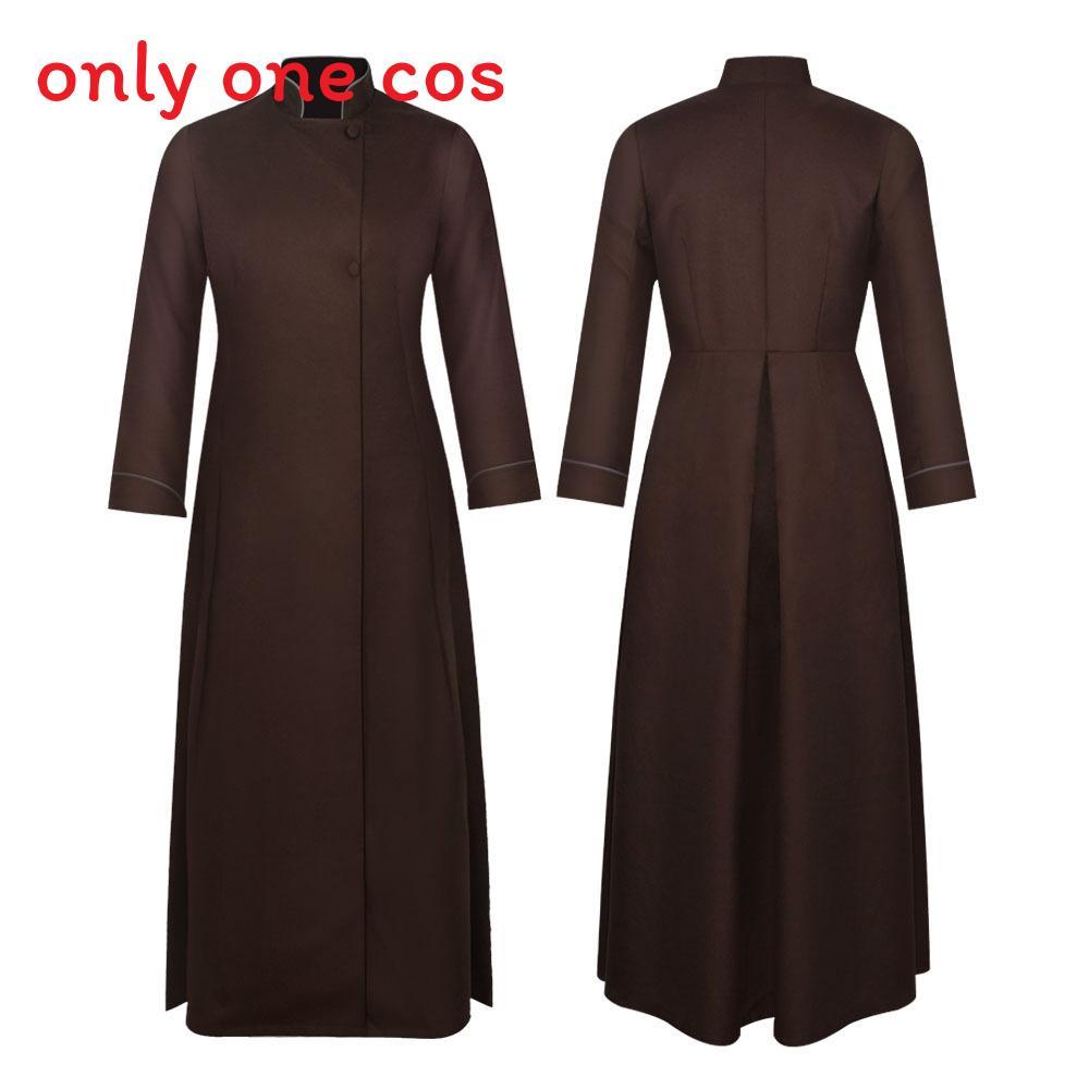 Medieval Priest Cosplay Costume For Men With Fourcolor Design For Halloween Party
