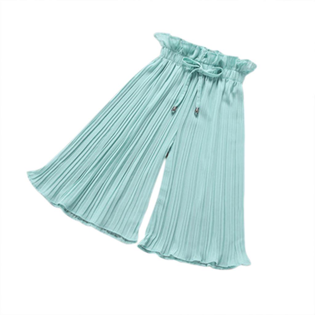 

(SU)Однотонные повседневные длинные брюки с защитой от комаров для маленьких девочек, брюки