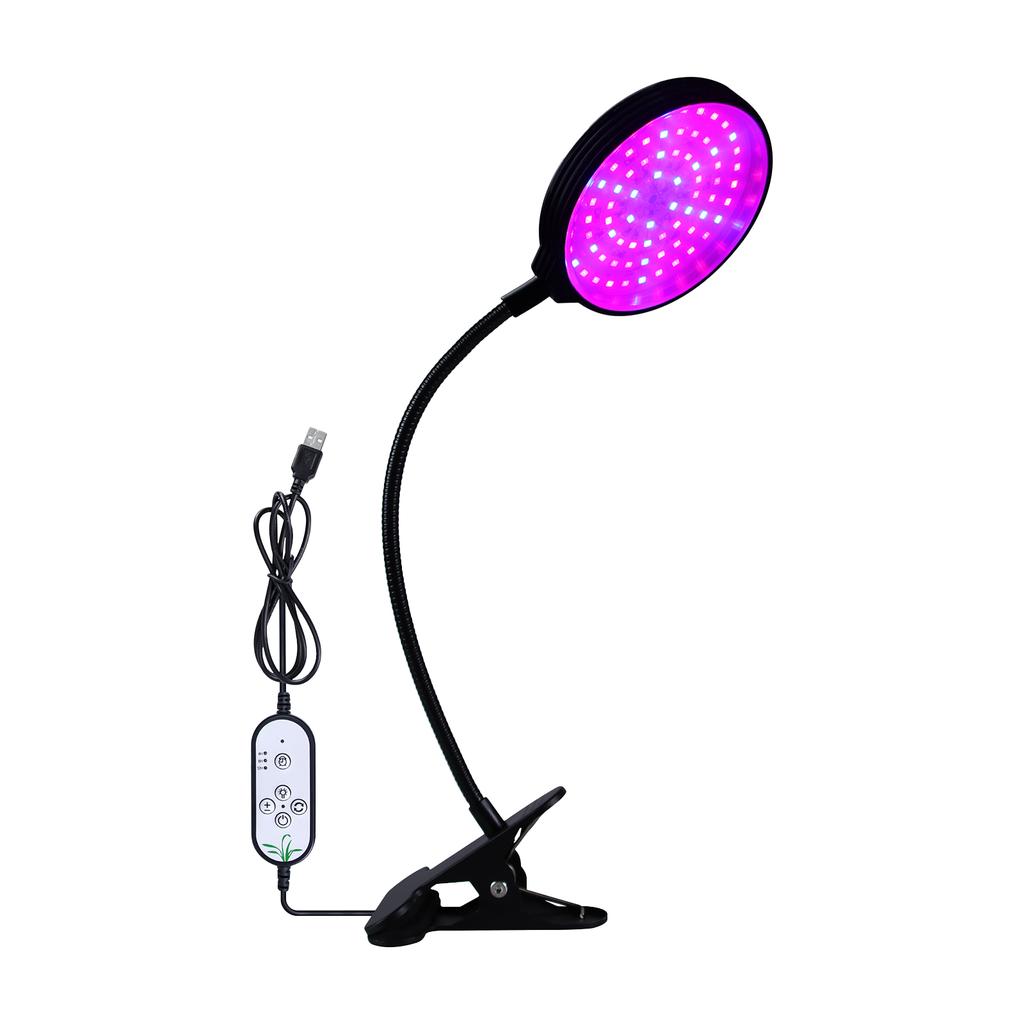 Sluneční LED Grow Light s automatickým zapnutím/vypnutím modrého červeného světla 4/8/12H časovač 5 úrovní jasu Vodotěsné