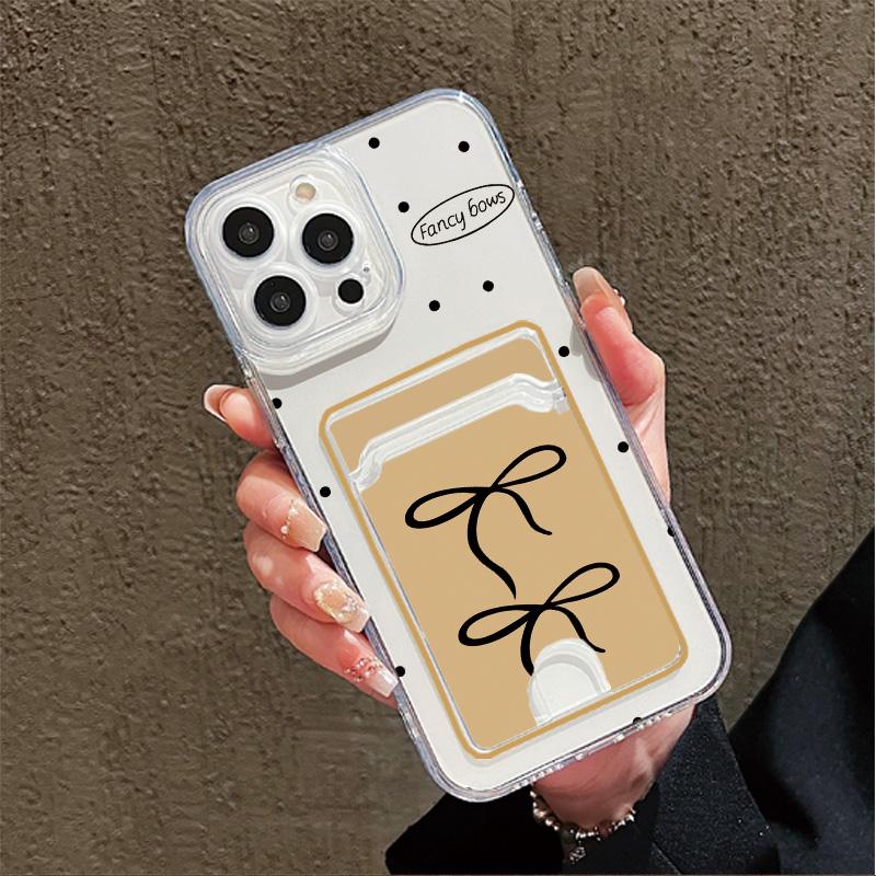 

Чехол-кармашек для карт из силикона для Oppo Reno 12F 13F Tecno Camon 30 30S 40 40S Samsung A54 A24 A34 iPhone 13 17 Прозрачный бампер для телефона Infinix Note 30 (4G/5G)