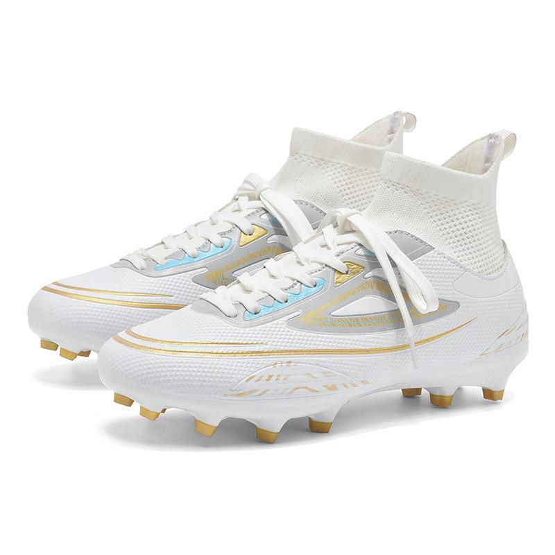 New Men'S Broken Nail Football Shoes Outdoor Training Game Sports Shoes Non-Slip And Wear-Resistant Professional High-Top Sneakers