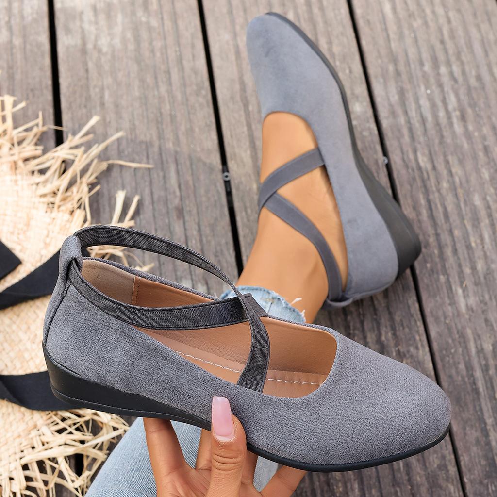 Spring New Style Pointed-toe Women's Shoes, Large Size Low-cut Wedge Flat Shoes for Women