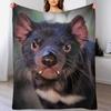 Australian Tasmanian Devil Throw Blanket Soft Breathable Blanket for Night Sleeping