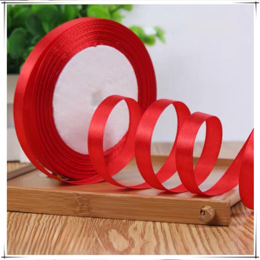 Wholesale 22 Meter/roll Stain Ribbon 1CM Polyester Ribbon for Gift Packing Wedding Party Decoration DIY Handmade Craft Supplies