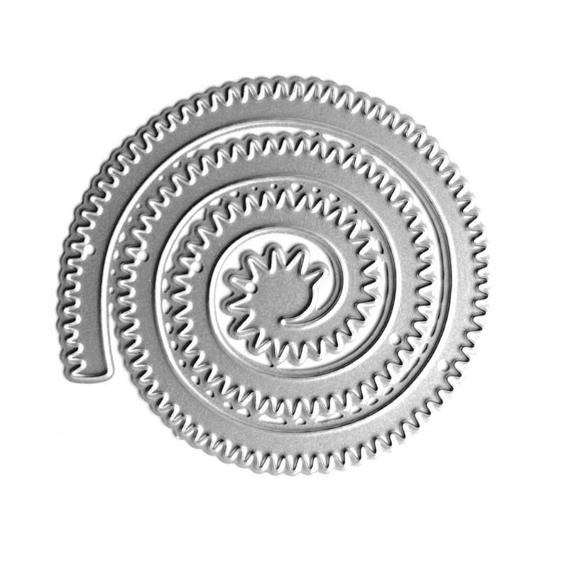 Metal Die Cuts Curly Flower Embossing Stencil Cutting Dies for Card Making Scrapbooking Paper DIY Template Handmade