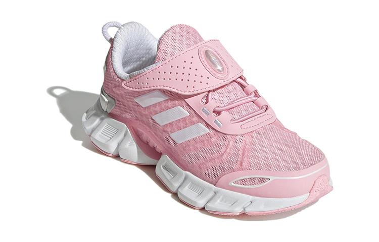 adidas Breeze Collection Comfortable Slip Resistant Cushioning Abrasion Resistant Low Top Kids' Running Shoes Pink Gray GZ4024