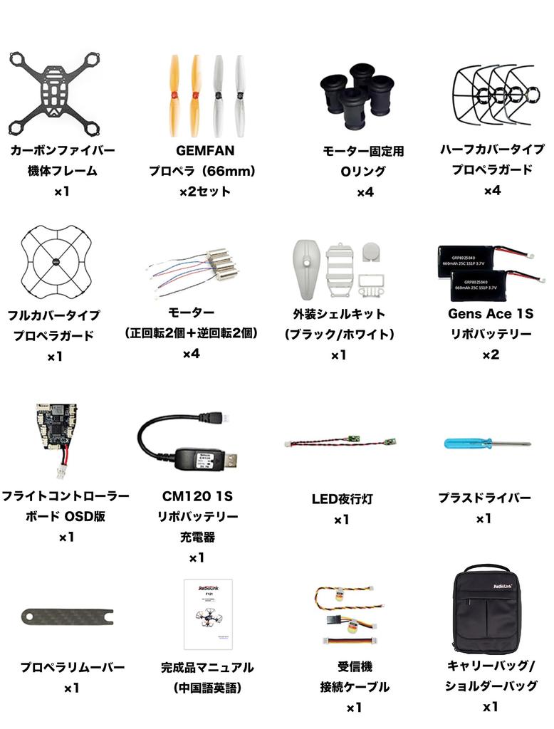 RadioLink Racing Drone F121 PNP DIY Assembly Kit for Training, Practice, Competitions, and Games, Small Drone Kit for Beginners (Under 100g),