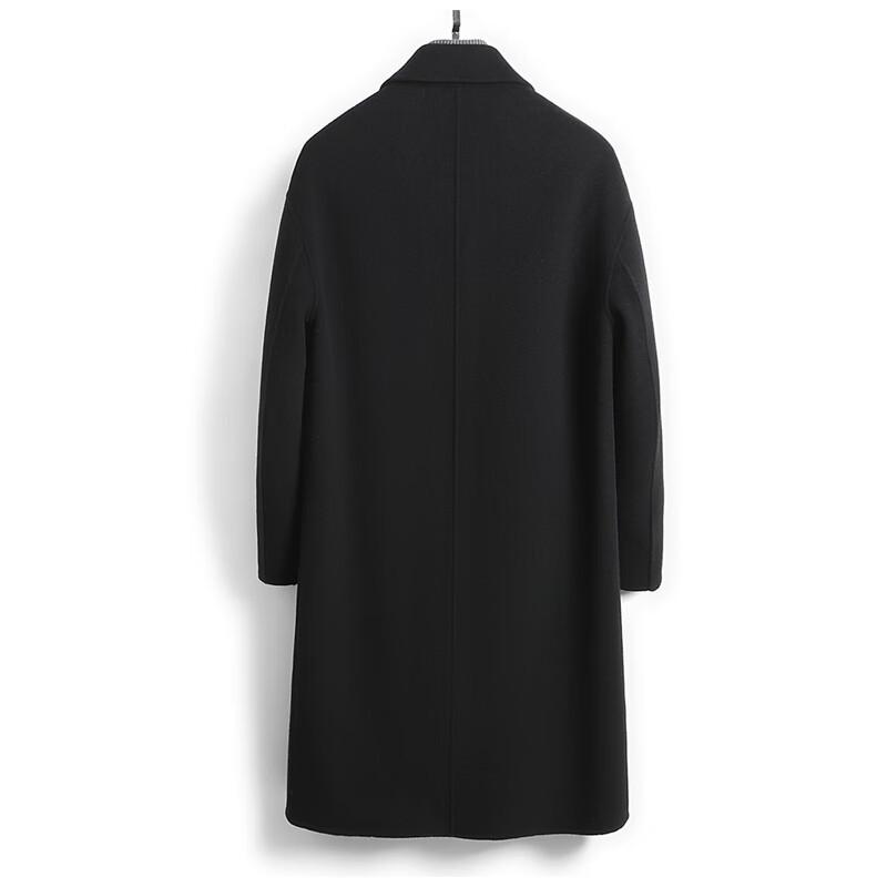 Fanzhen Men's 100% Wool Mid-Length Overcoat