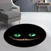 Cheshire Cat Smile Rug with Green Eyes - Perfect for Living Room, Bedroom, or Office Chair Pads - Ideal Festive Gift