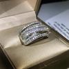 Avant-Garde Micro-Zircon Full Diamond Ring