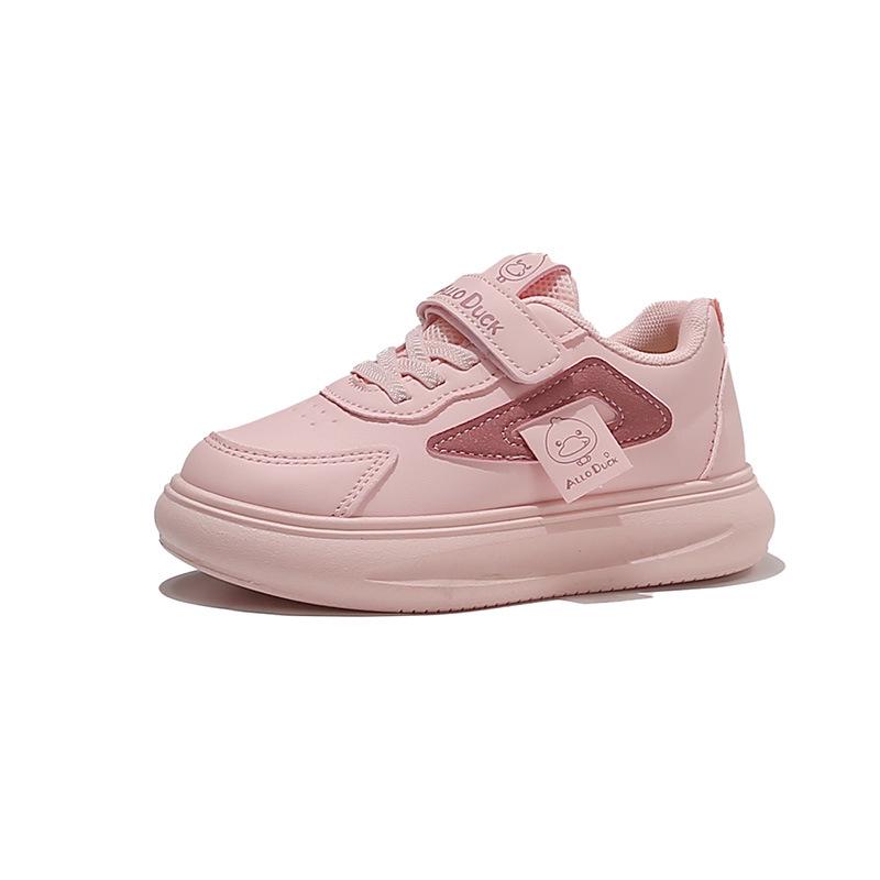 

Children s Waterproof Leather Sports Shoes for All Seasons (Spring/Autumn/Winter) - Trendy Running Shoes for Boys and Girls, Toddlers and Kids. Size 27, Insole 16.6cm рожевий