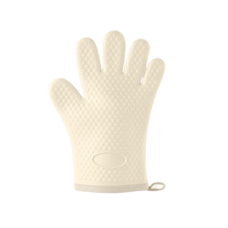 Heat-Resistant Non-Slip Silicone Kitchen Gloves - Anti-Scalding, Thickened Protection for Oven and Microwave