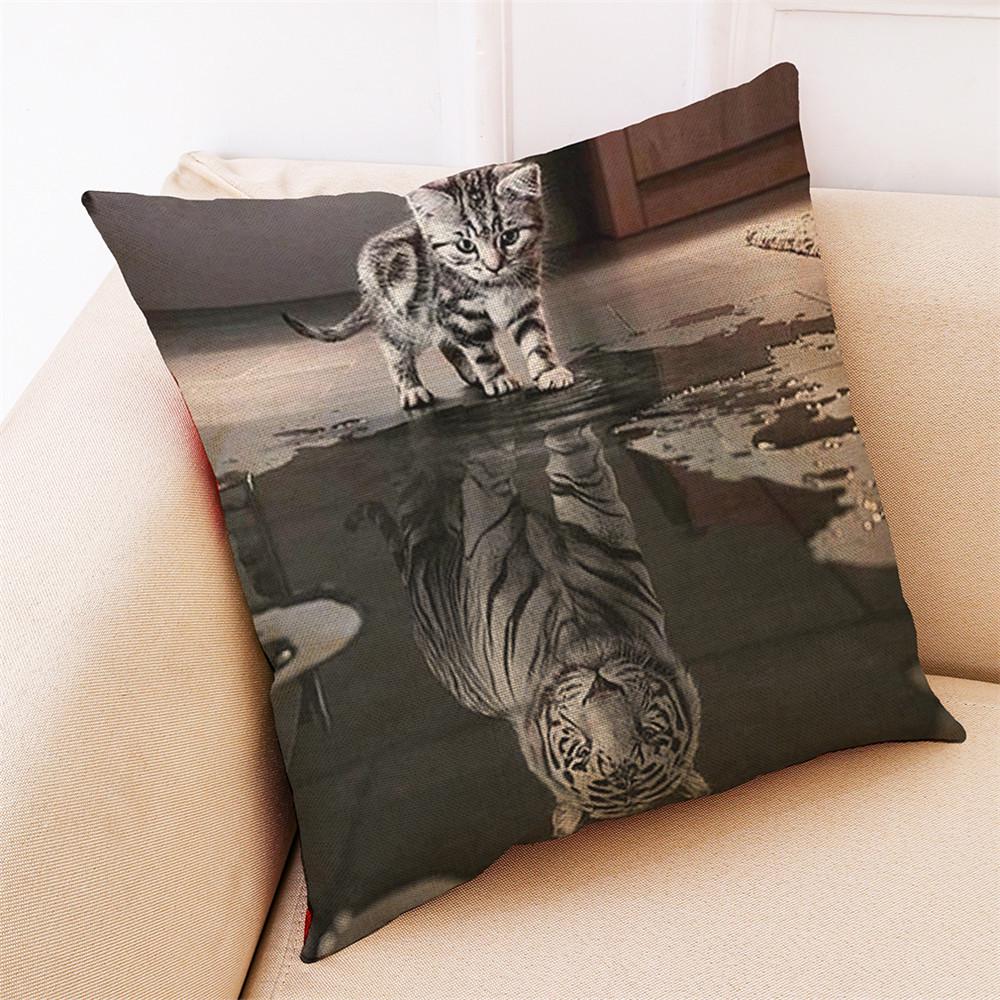 

Наволочка для домашнего декора, наволочка с изображением животного, наволочка, наволочка с изображением кошки