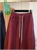Graue Damen-Hose mit geschwungenem Bein: Frühling 2026, Lockere Haremshose mit hoher Taille zur Kaschierung von Problemzonen, Sichelform