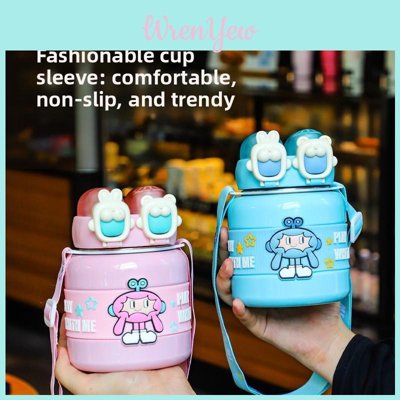 Kids Insulated Travel Mug With Dual Lids For Outdoor And School Use