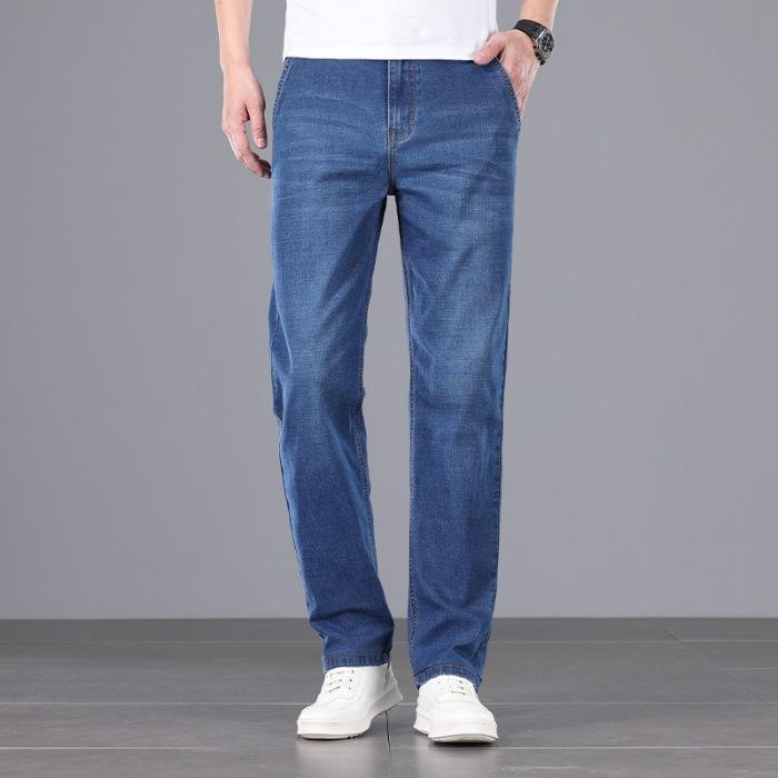 

Новые джинсы с высокой талией, легкие, деловые, тонкие, прямые 42