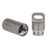 TOMSHOO Portapillole in Titanio Impermeabile Mini Porta Pillole Contenitore Scatola Pillole per Viaggi Outdoor Campeggio Escursionismo flacone pillole