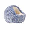 Back Worn Design Knitted Ear Warmers Plush Lining Windproof Ear Covers  Winter Season