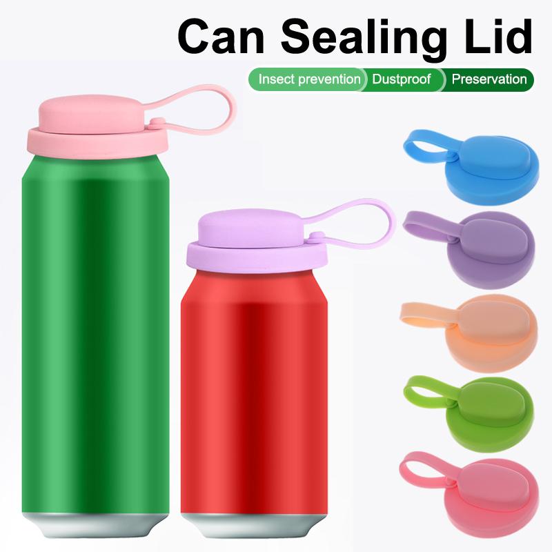 1PCS Soda Can Cover Creative Sealed Silicone Straw Beverage Can Cover Cup Suitable For Canned Beverage Reusable Tank Cover