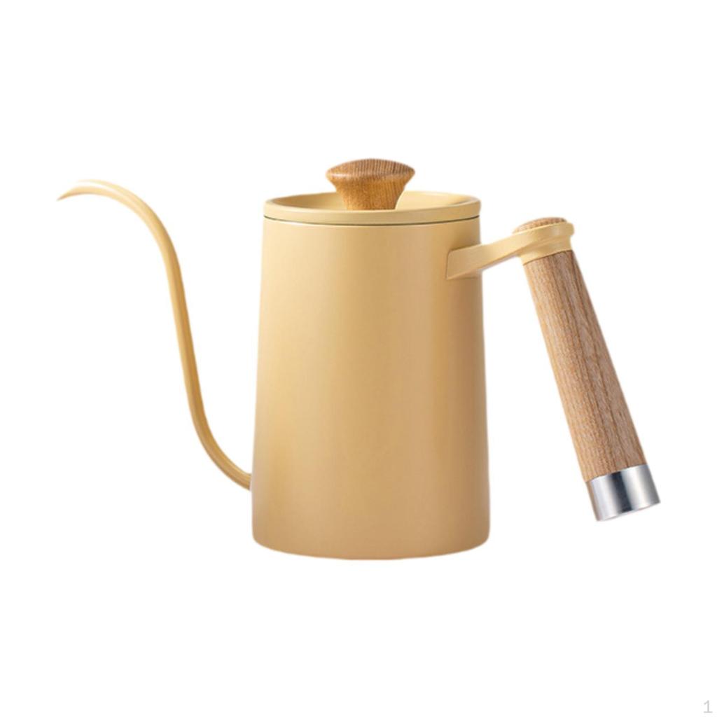600ml Mini Gooseneck Kettle with Long Spout for Pour Over Coffee and Tea at Home or Picnic