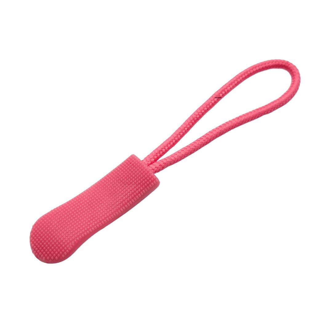 Colored PVC Zipper Pull Rope with Removable Drawstring and Rubber Pull Tab for Bags and Luggage