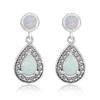 Jewelry Womens Droplet Shaped Australian Treasure Earrings 18MM * 9MM Fashionable Commuting