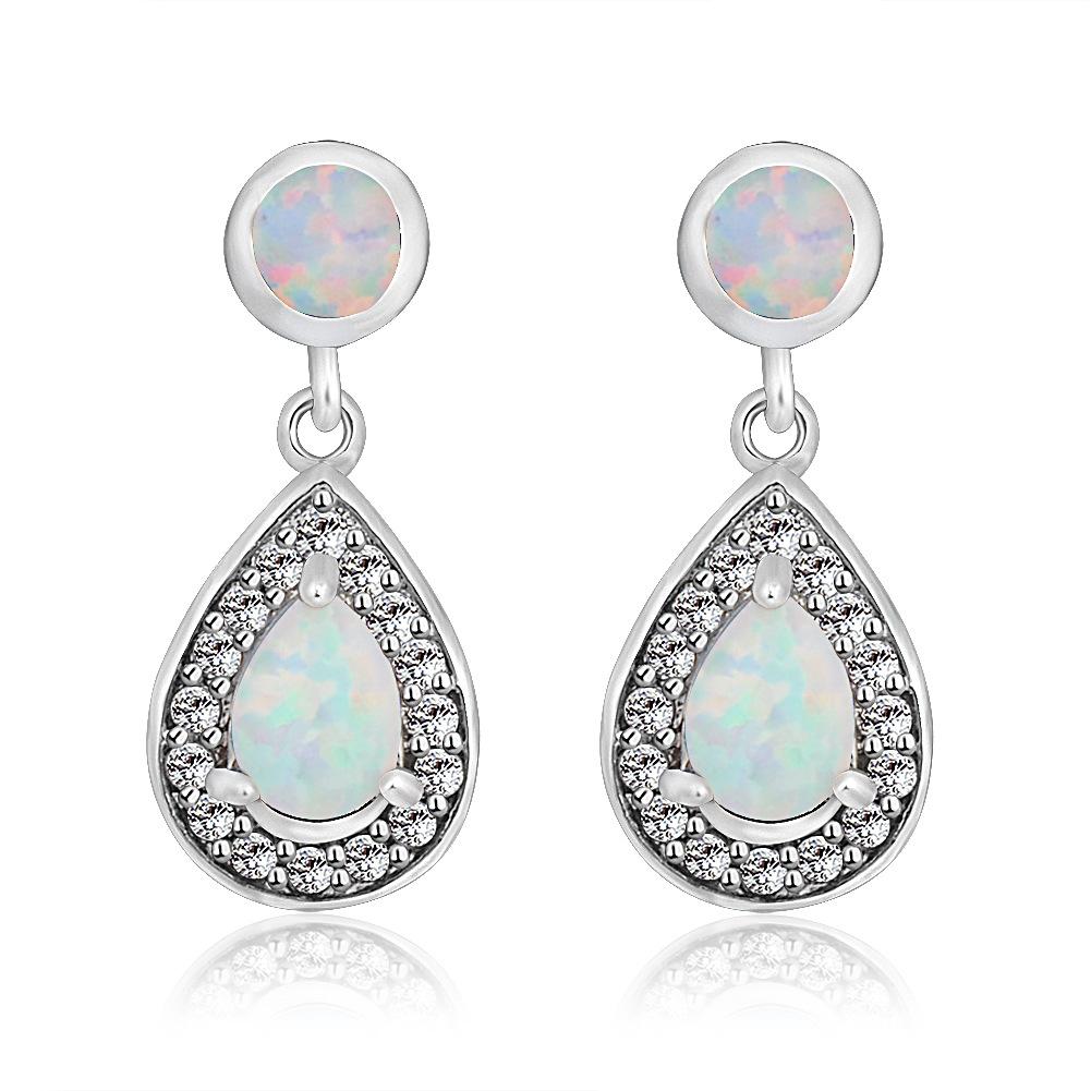 Jewelry Womens Droplet Shaped Australian Treasure Earrings 18MM * 9MM Fashionable Commuting