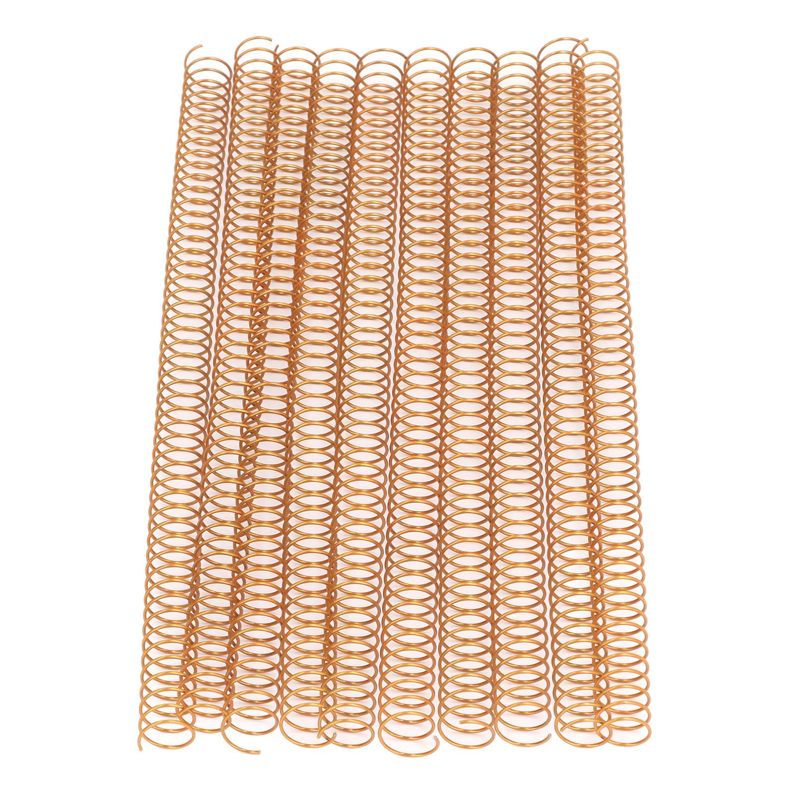 100 PCS Binding Spiral 16mm Diameter 48   4:1 Pitch 140 Sheet Capacity   Spiral Binding Coil