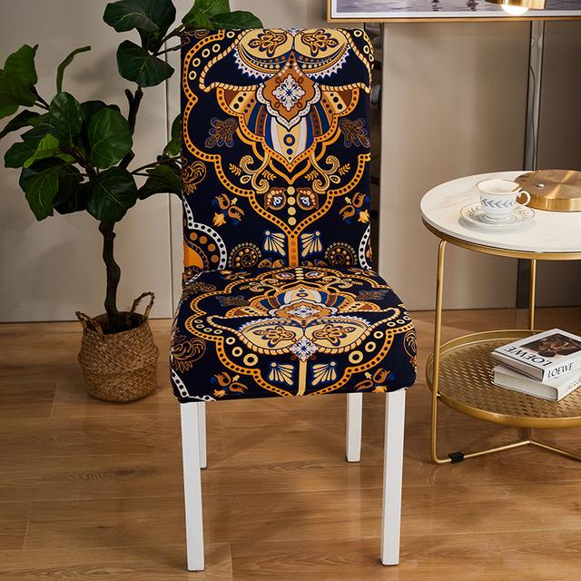 Spandex Seat Chair Cover Removable Slipcover Anti -Dirty Kitchen Cover For Banquet Wedding Dinner Restaurant Housse De Chaise 1pc for Home