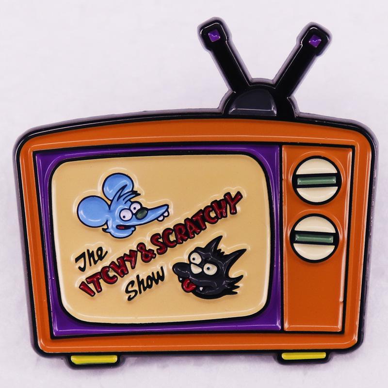 The Simpsons Itchy & Scratchy Land Pin Badge