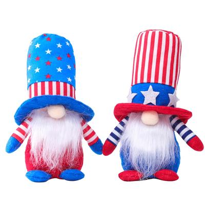 Muñeco de gnomo patriótico, muñeco de peluche enano, decoraciones, regalos navideños para el hogar