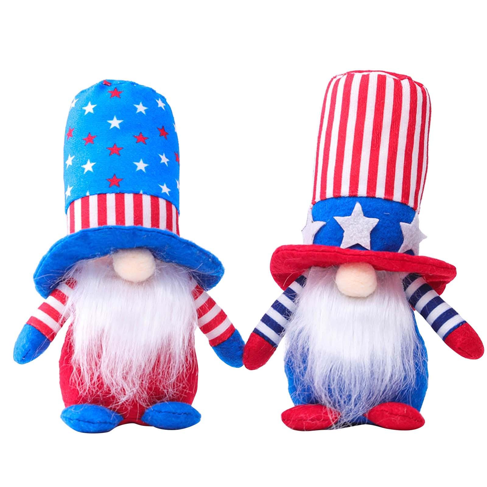 

(H0826)Патриотическая кукла-гном, карликовая плюшевая кукла, украшения, праздничные подарки, домашние подарки