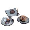 Lotus Ceramic Backflow Incense Burner & Holder - Ge Kiln Zisha Ornament