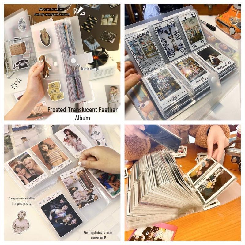 

3-дюймовый фотоальбом Polaroid для фотографий со звездного неба и билетов в кино 3 Slots: 120 Card Capacity, Transparent