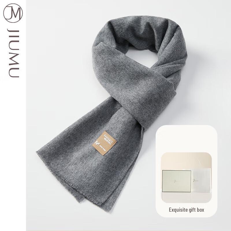 

JIUMU Men s Warm Plaid Knitted Scarf One Size