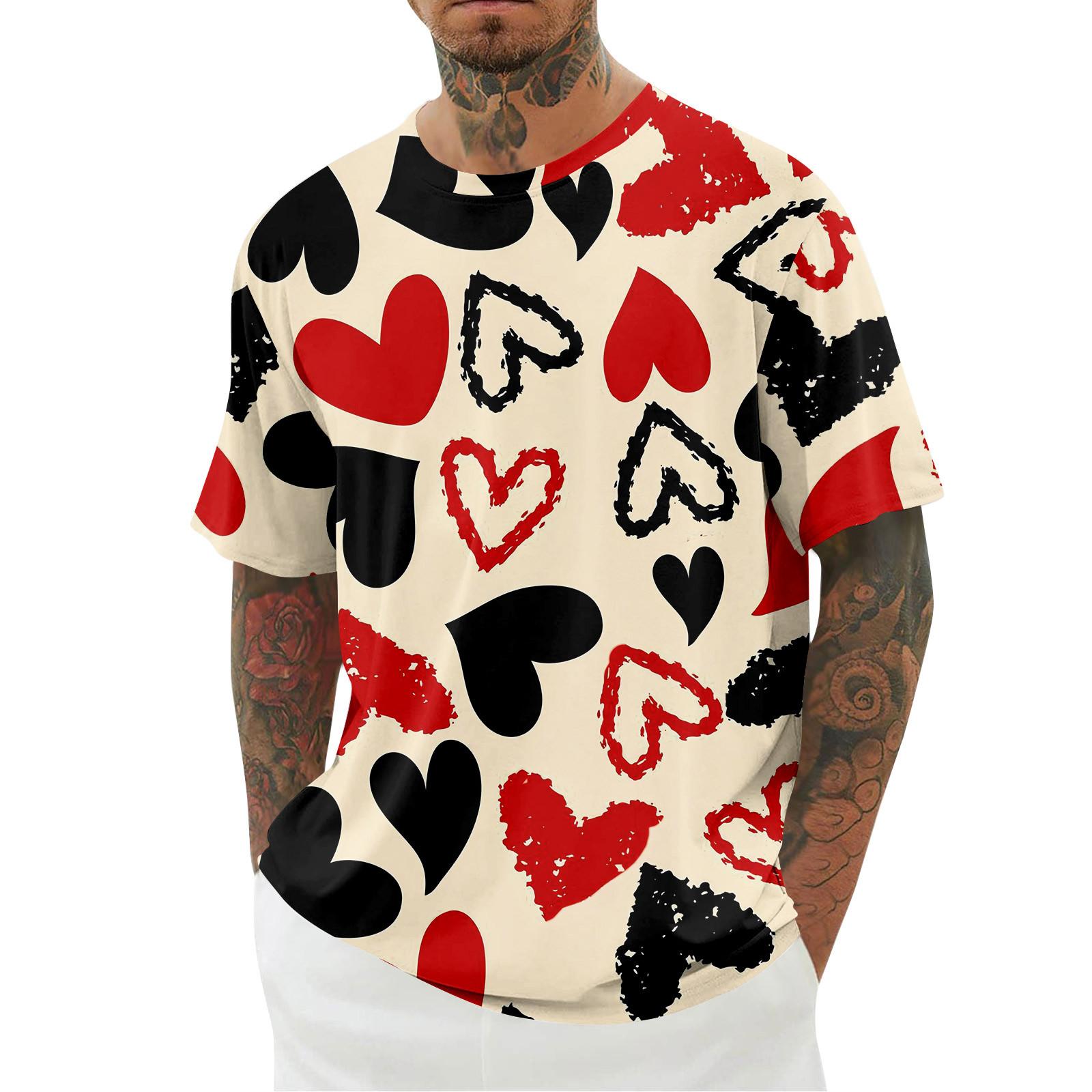 Мужская футболка свободный повседневный топ с короткими рукавами мужской топ с короткими рукавами L темно-фиолетового 1959₽